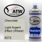 Preview: Chevrolet, Light Argent Effect (Wheel), 6272: 400ml Sprühdose, von ATW Autoteile West.